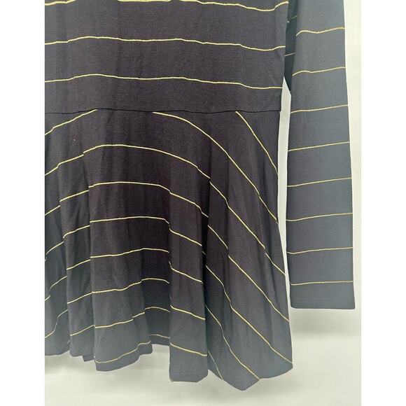 Matilda Jane Wonderment Enjoy the Party Long Sleeve Size M black gold - Picture 4 of 7